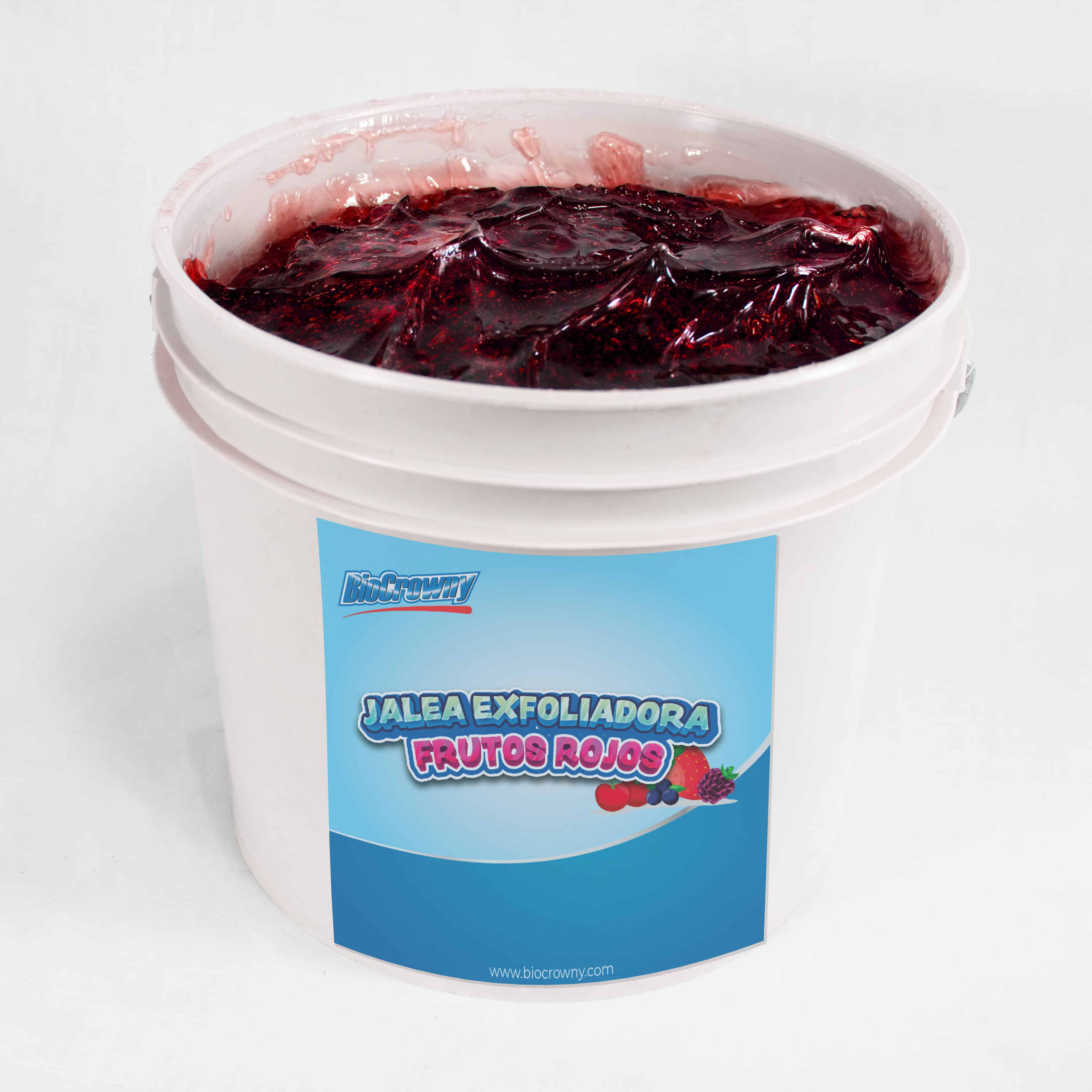 Jalea corporal exfoliante de frutos rojos aroma agradable BioCrowny