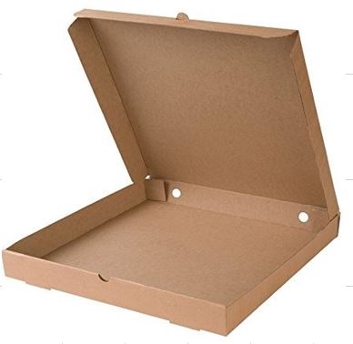 Cajas de cartón armado automático para pizza mediana Nubapack