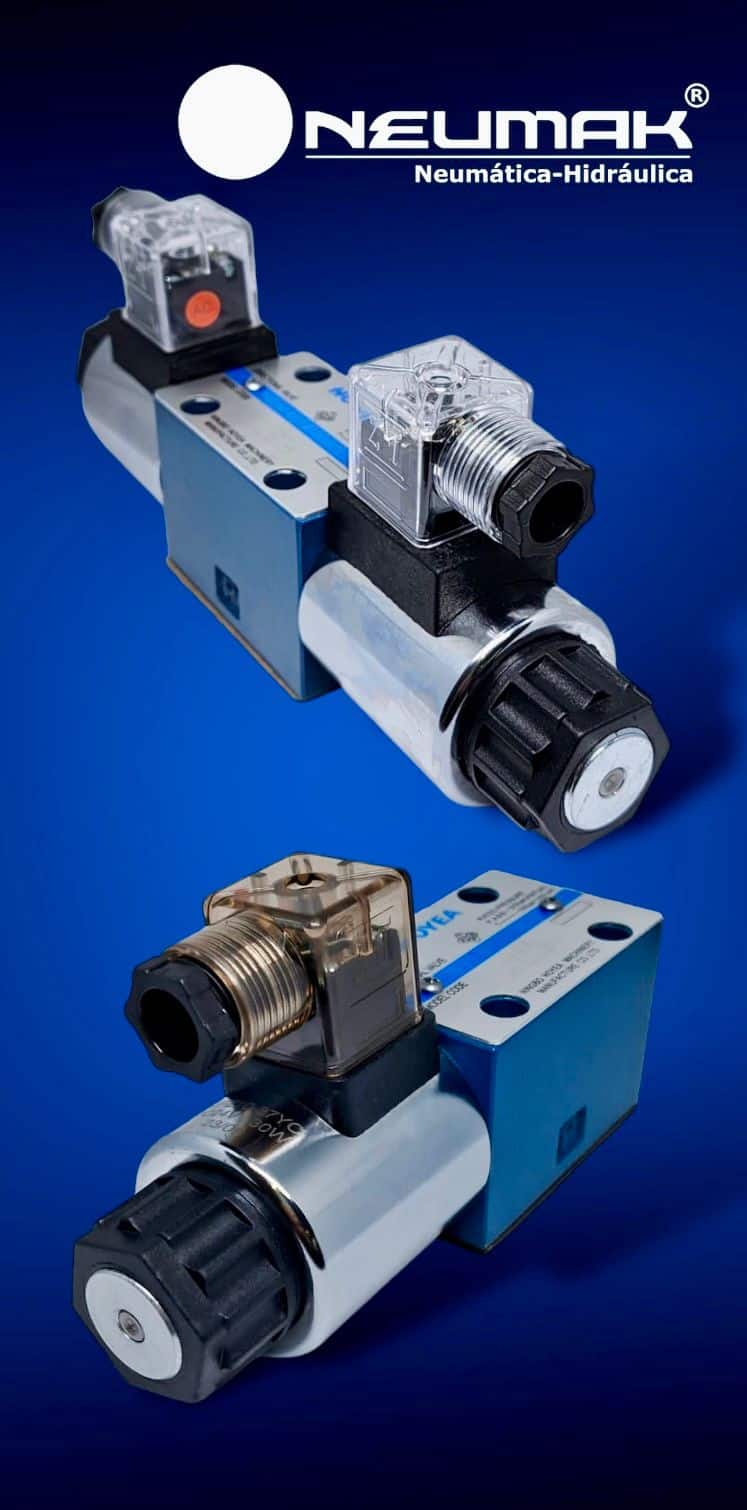 Electroválvulas direccionales hidráulicas Neumak