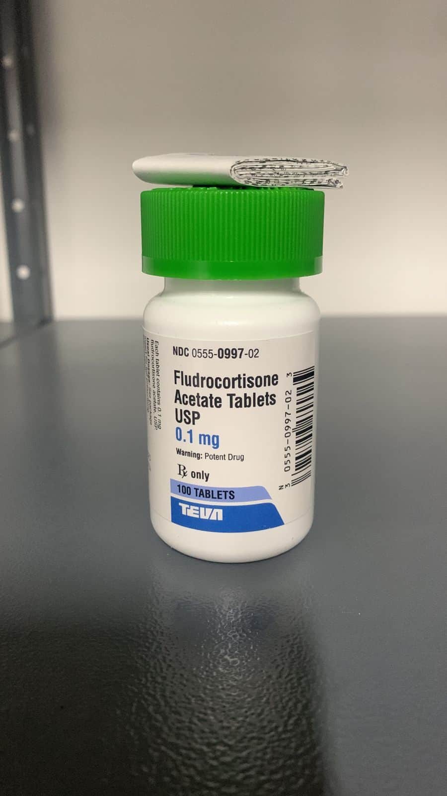 Fludrocortisona 0.1 mg 