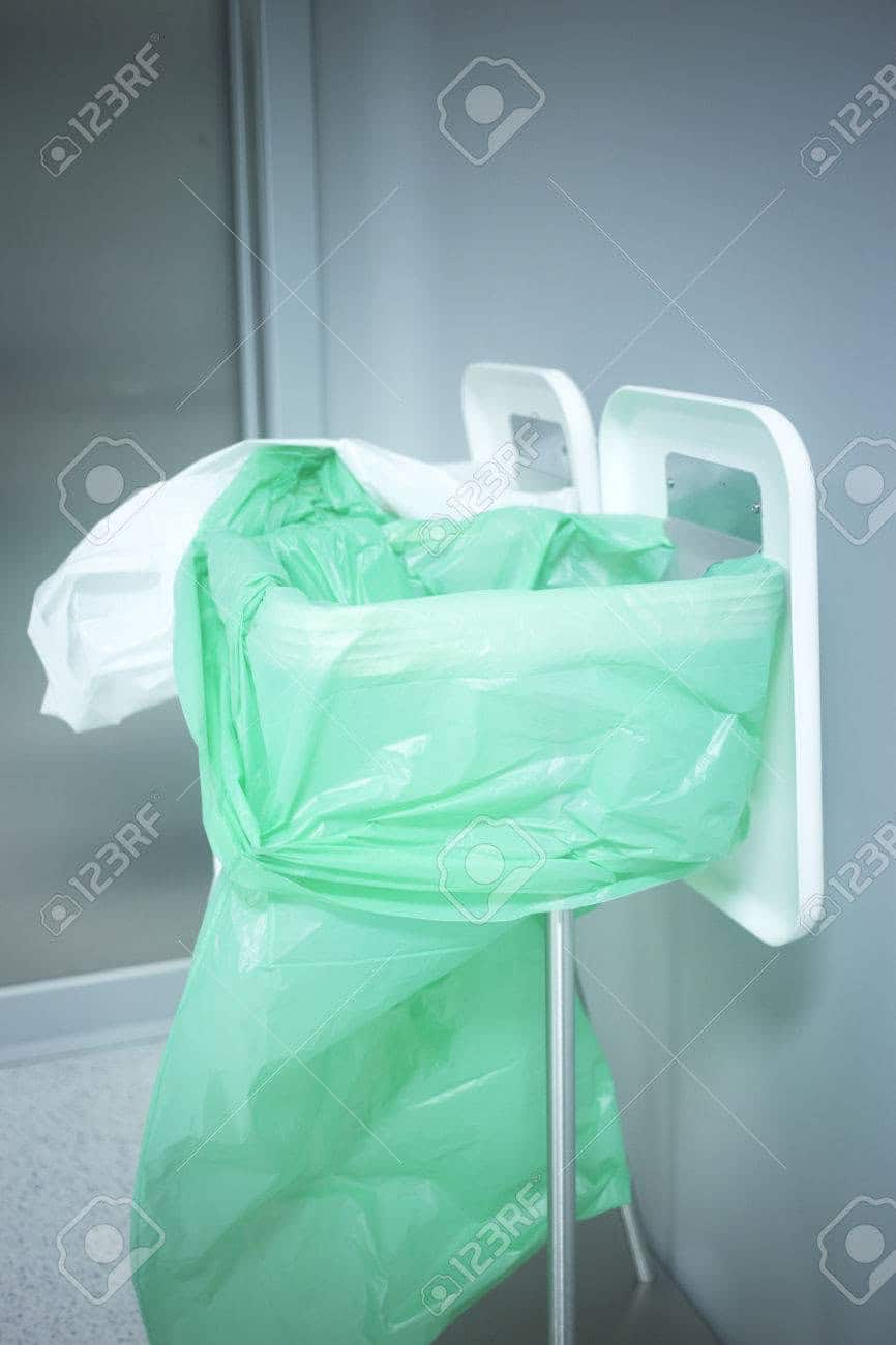 Bolsa verde para hospital polietileno en alta densidad