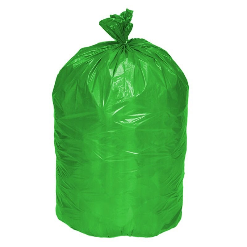 Bolsa verde para hospital de polietileno