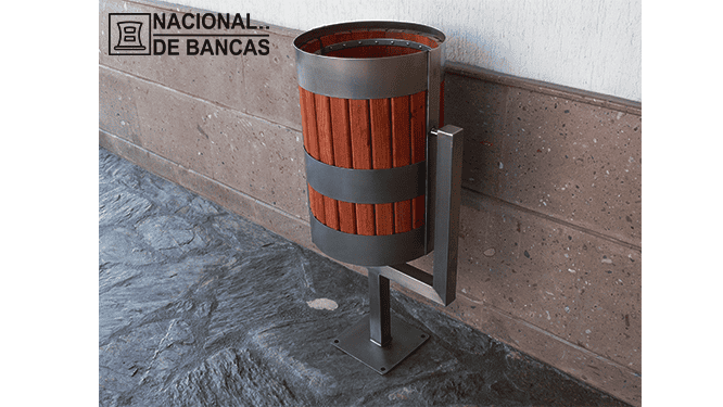 Cestos de basura para exteriores - Nacional de Bancas - 1