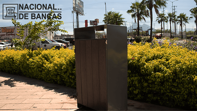 BOTES DE BASURA EN ACERO INOXIDABLE