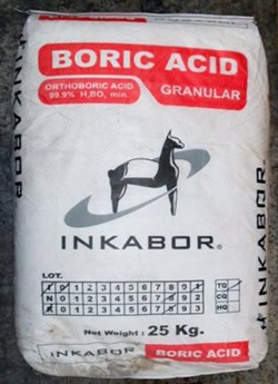 Acido bórico en polvo Galvanoquímica