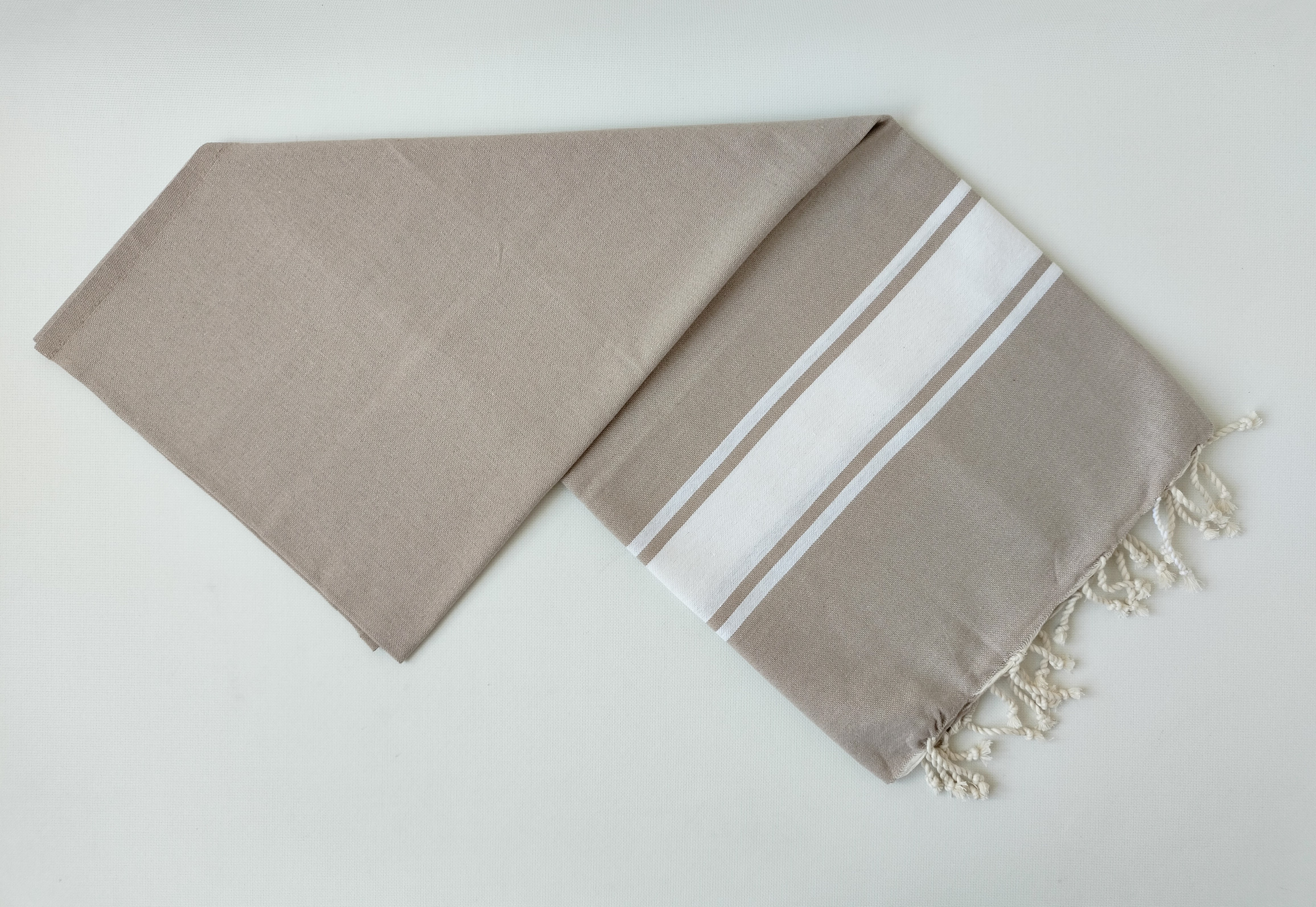 Foutas o toallas caribeñas personalizables beige Solimas 1