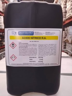 Acido nitrico grado reactivo 70 % Galvanoquímica