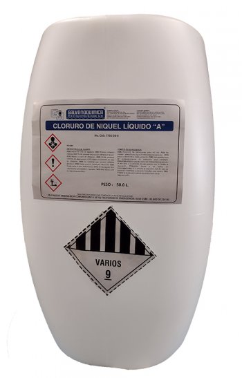 Cloruro de niquel II líquido Galvanoquímica 
