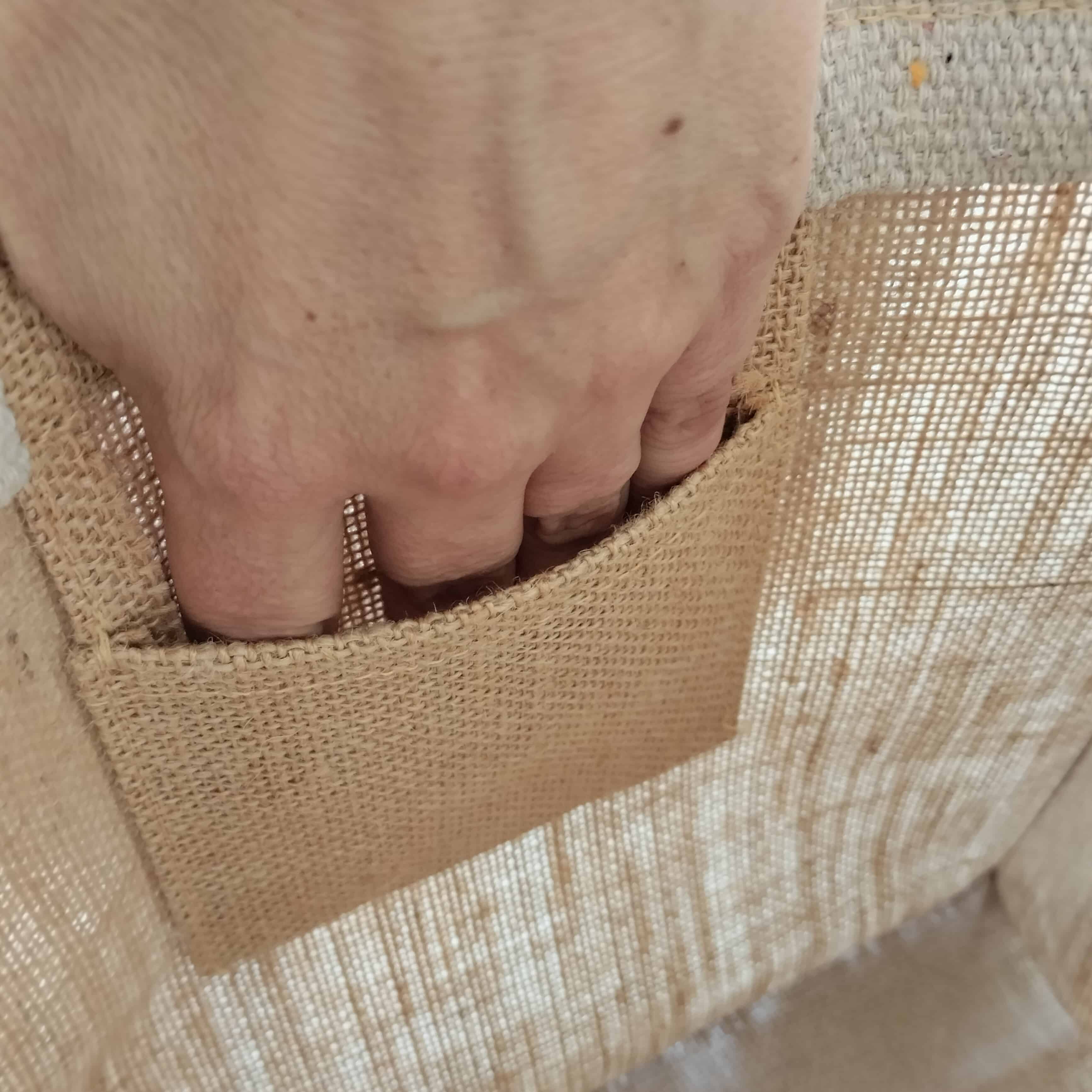 Bolsas de yute 30x30 asa ancha de algodón Tulum Solimas 3
