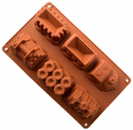 Moldes de silicon para hornear en forma de tren