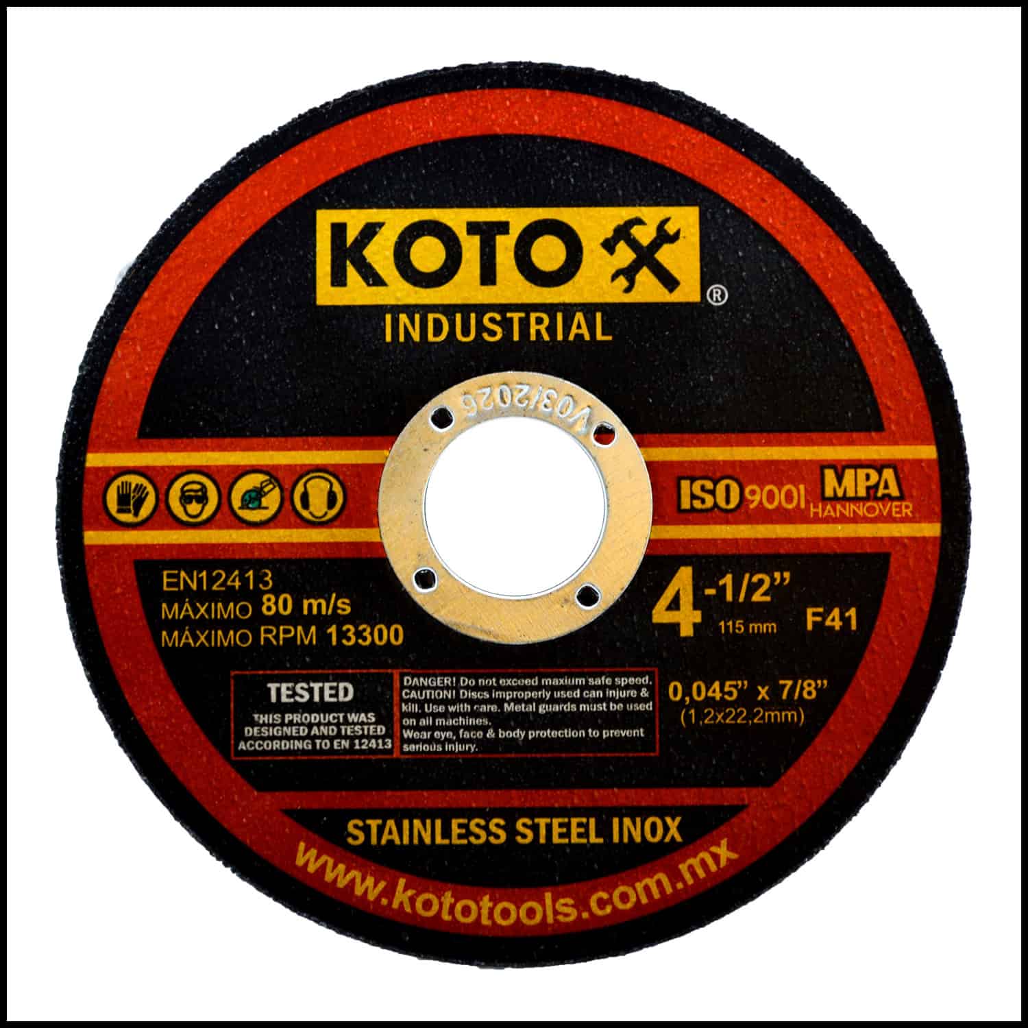 Discos de corte de metal y acero inoxidable Koto Herramientas de Corte y Manuales