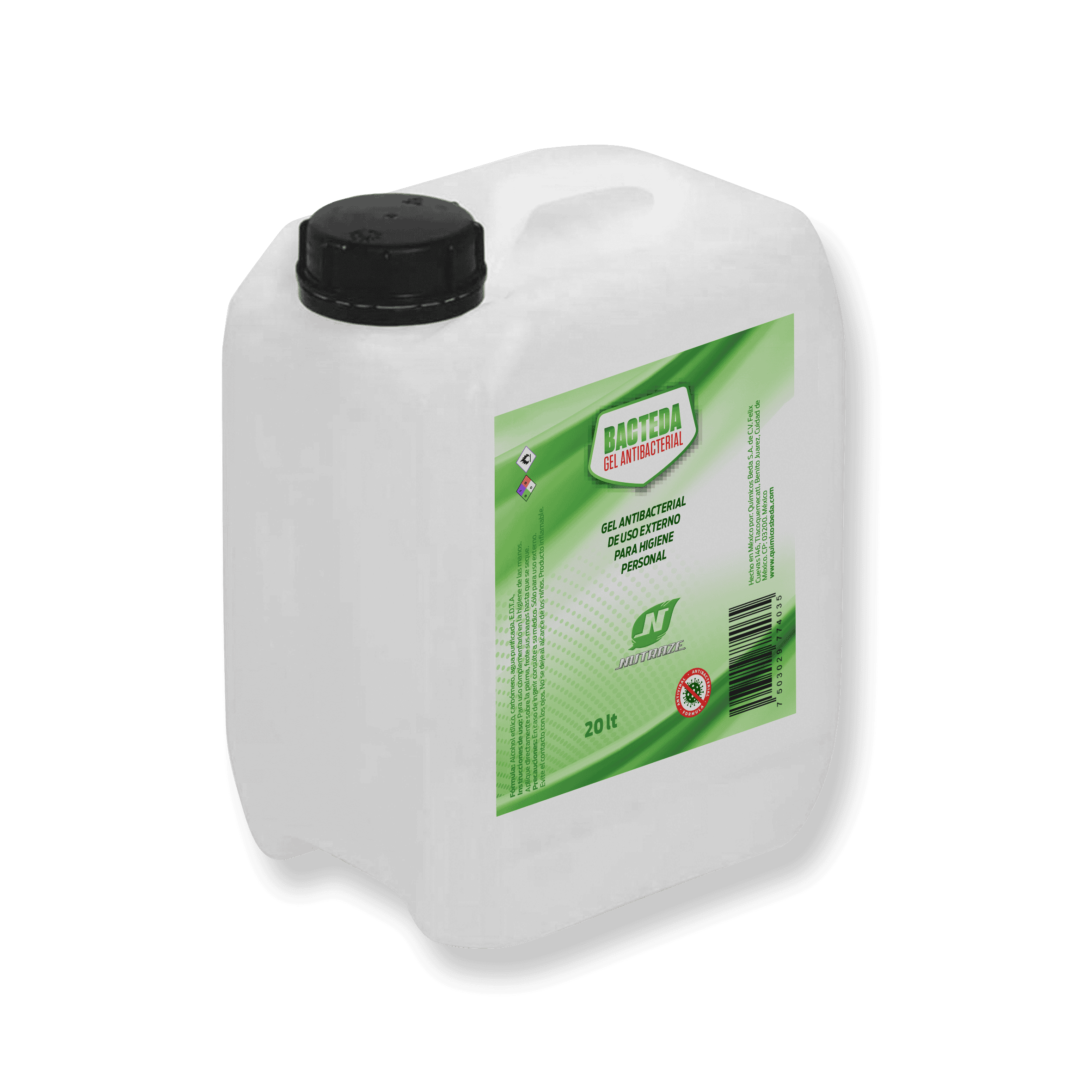 Sanitizantes antibacteriales líquidos, gel y jabón Nutraze 2