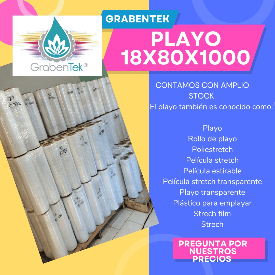 Playo transparente y de color