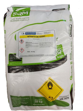 Nitrato de sodio 25 kilos