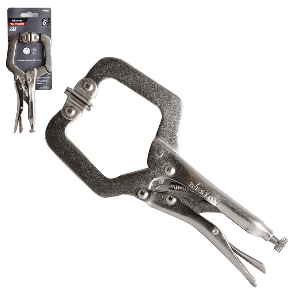 PINZA DE PRESION CON PUNTA GIRATORIA