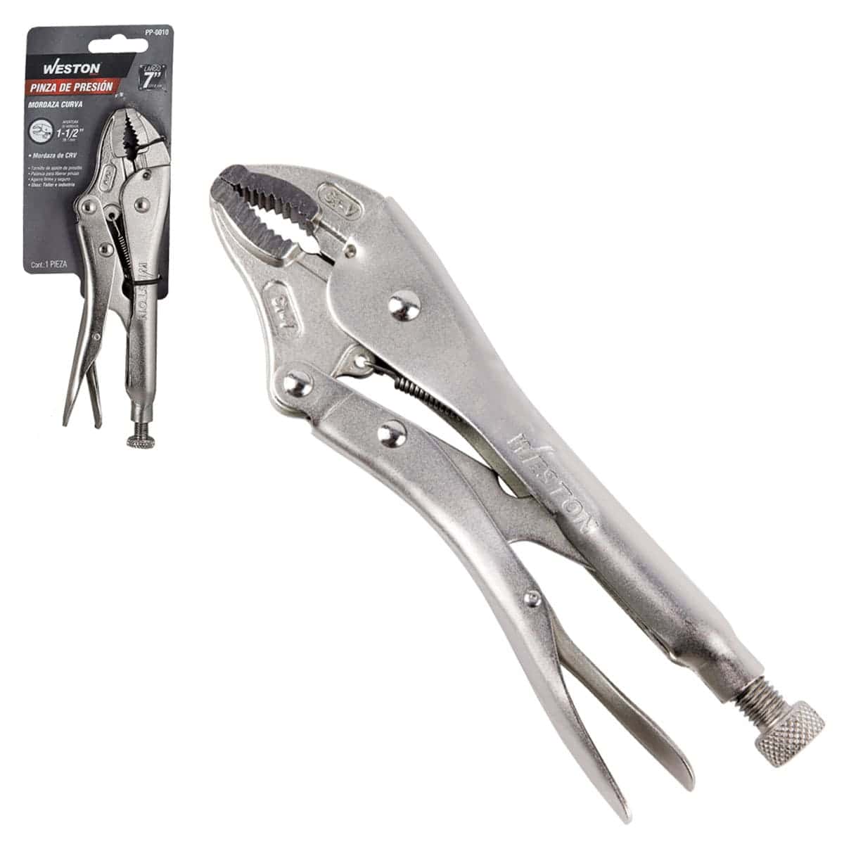 Pinza de presión con punta redonda Weston Herramientas de Corte y Manuales 1