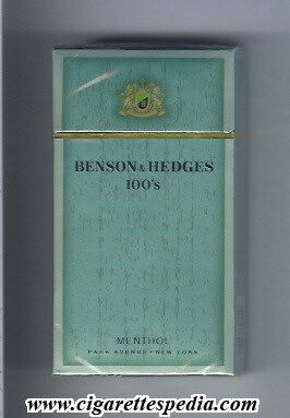 Cigarros Benson & Hedges Menthol