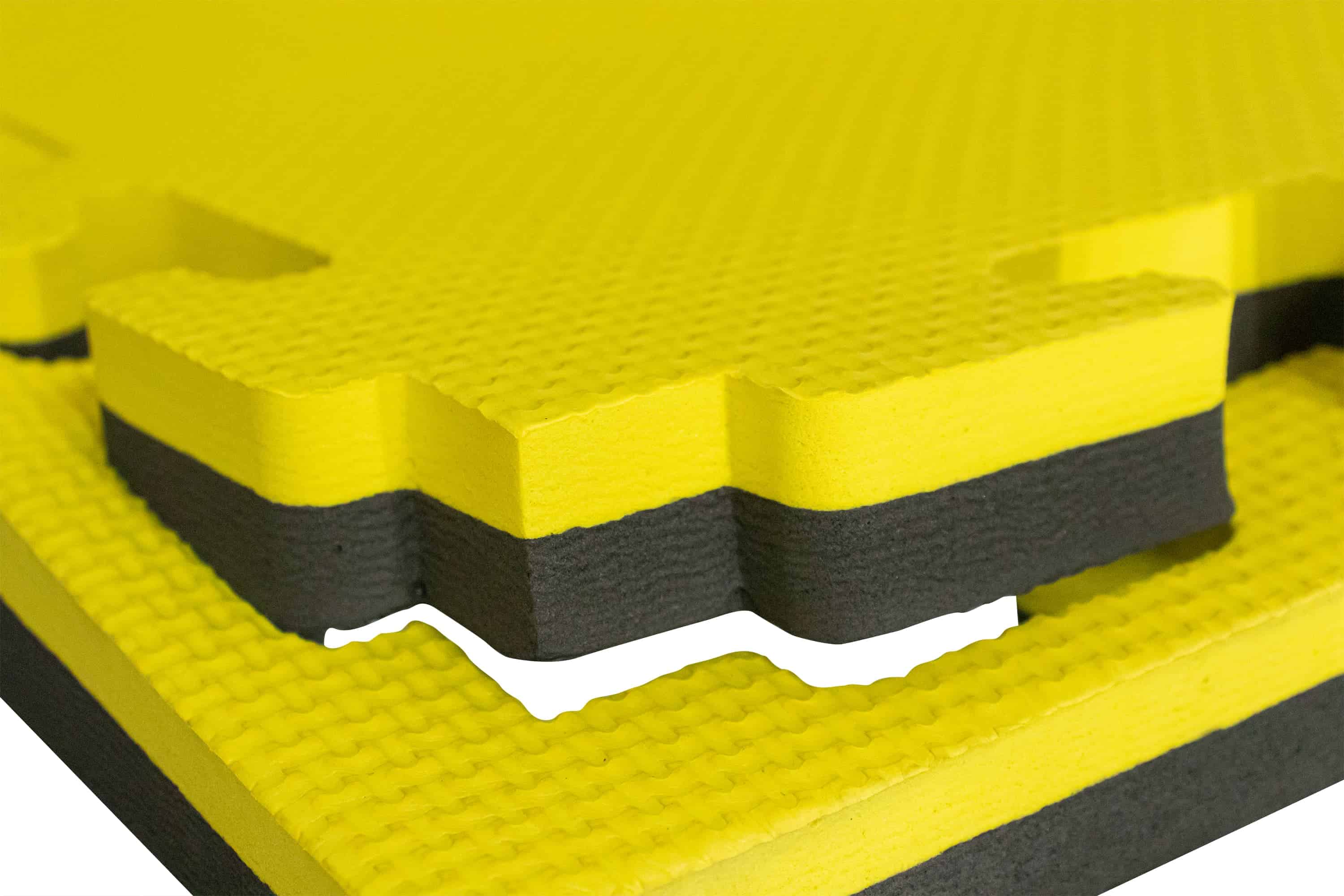 Piso para Taekwondo Negro con Amarillo Unimat de México - 2