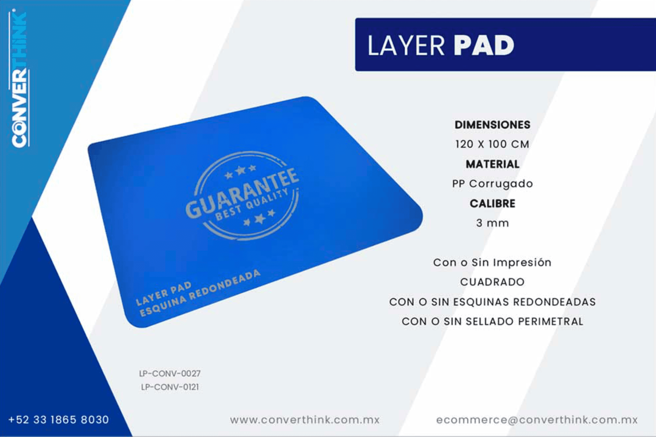 Láminas de Polipropileno Corrugado - Layer PAD