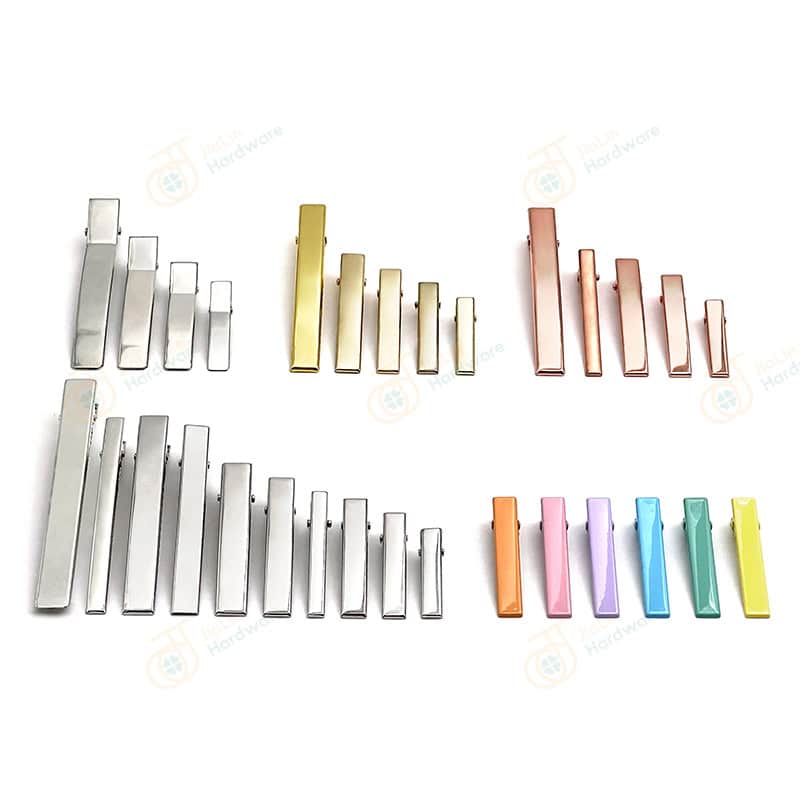 The Copper Layer Flat Alligator hair clips in a variety of sizes for wholesale business and diy hair clips accessories creating hair-bows, clippies, hair barretts. High-quality materials and great performance!