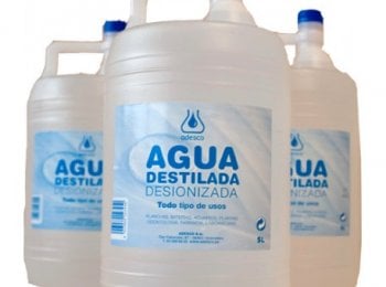 Agua desionizada en porrón de 20 litros Hidroquimica de Mexico