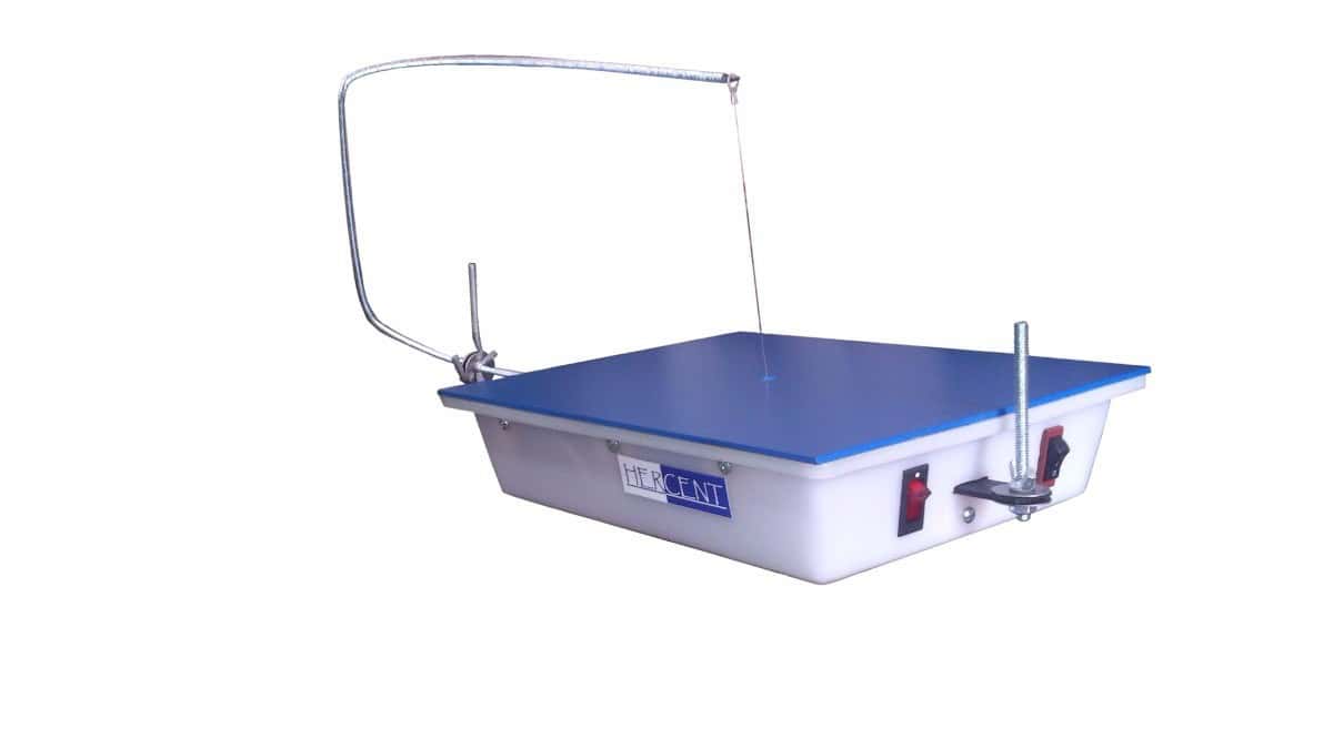 Máquinas cortadoras de unicel (hielo seco) manuales de mesa