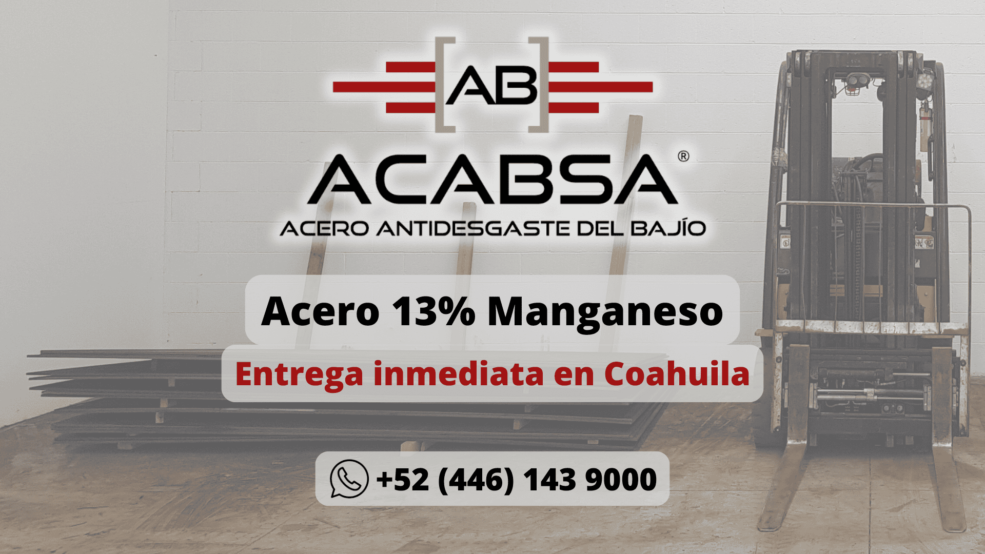 Acero 13% Manganeso en Coahuila