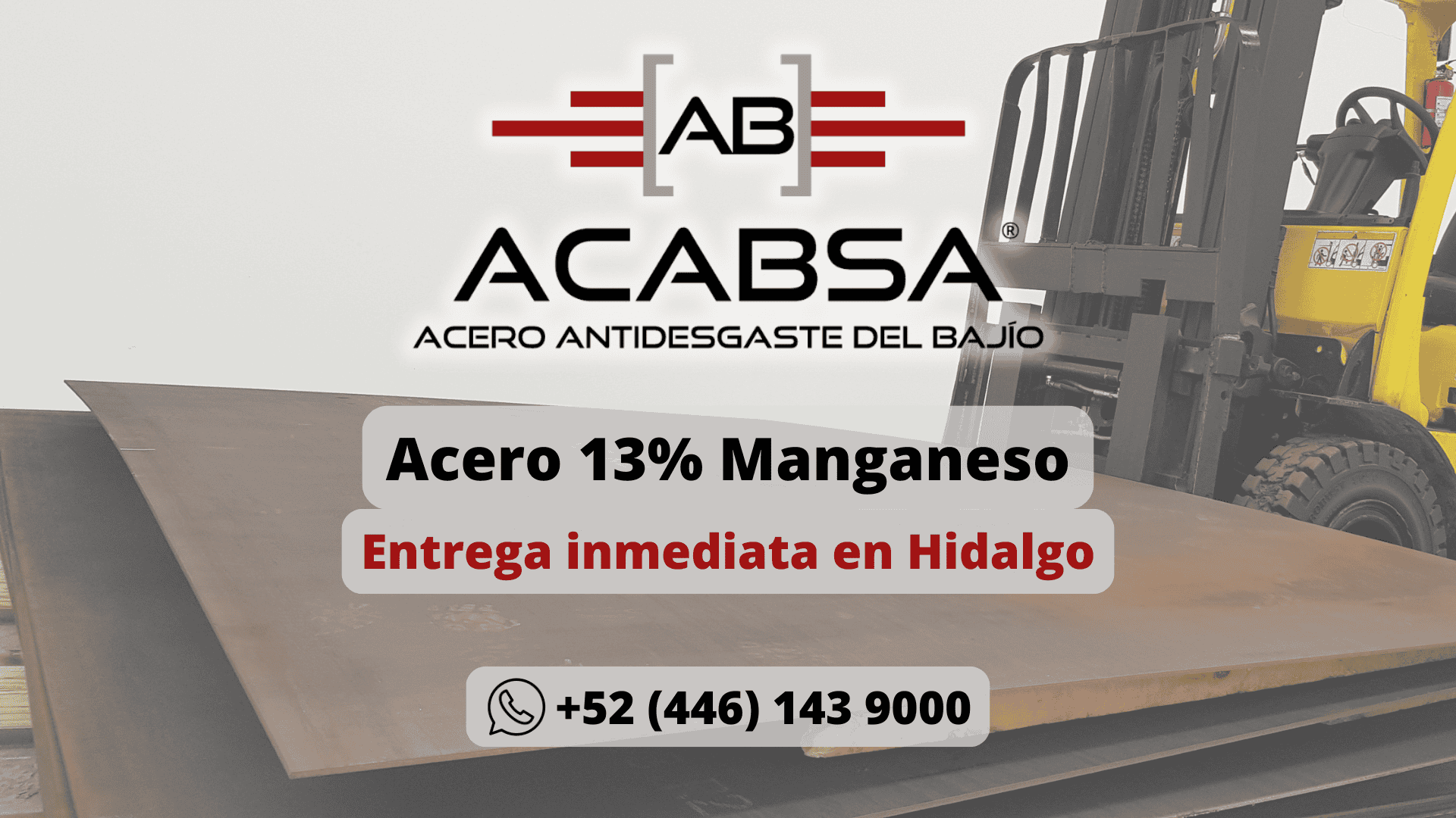 Acero 13% Manganeso en Hidalgo