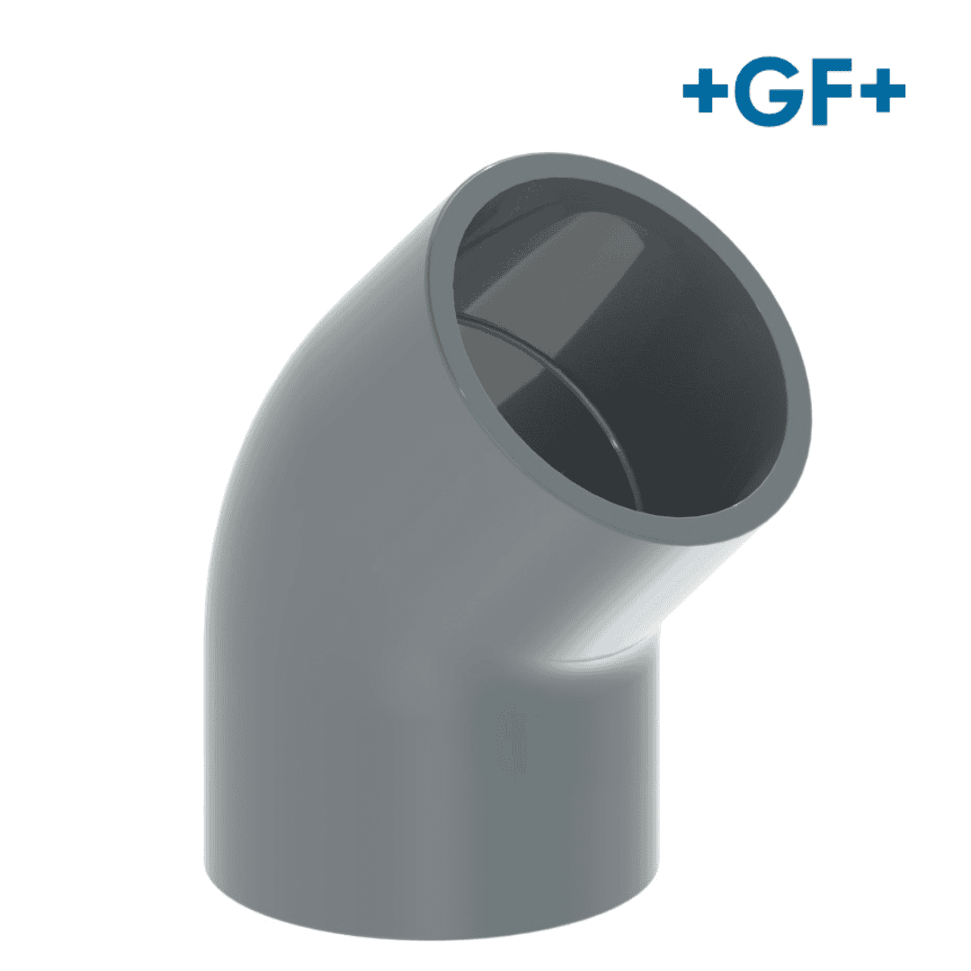 Conexiones de pvc Codo 45°