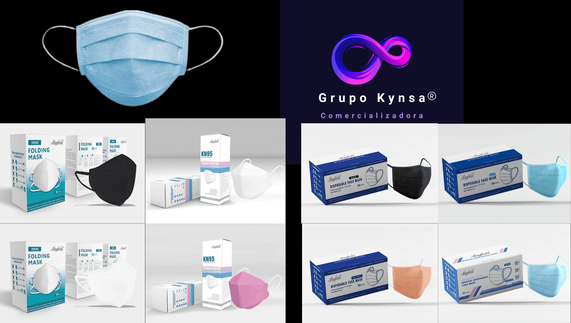 Cubrebocas Desechable para Adultos. Ideal para Oficinas
