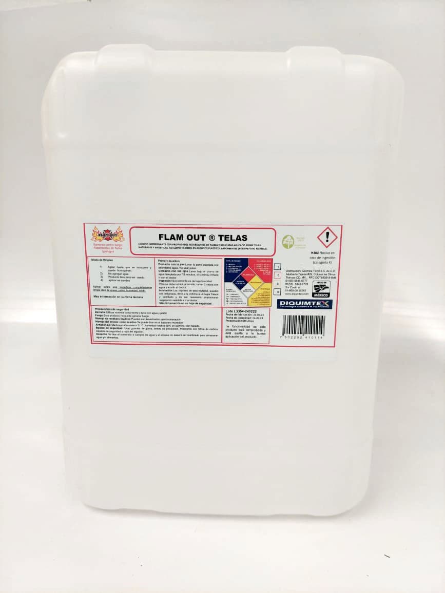 Retardantes a la Flama - Flam Out Telas Distribuidora Quimica Textil