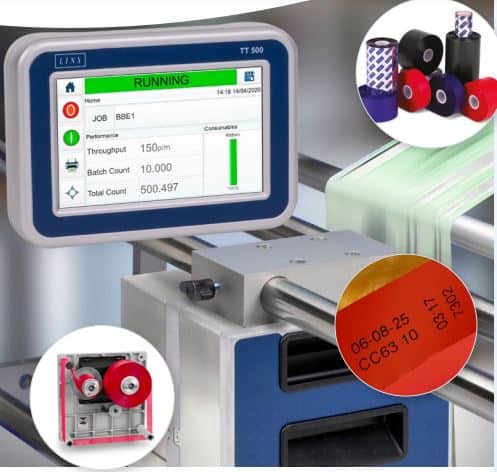Impresoras termicas para empaques flexibles Linx TT500 4