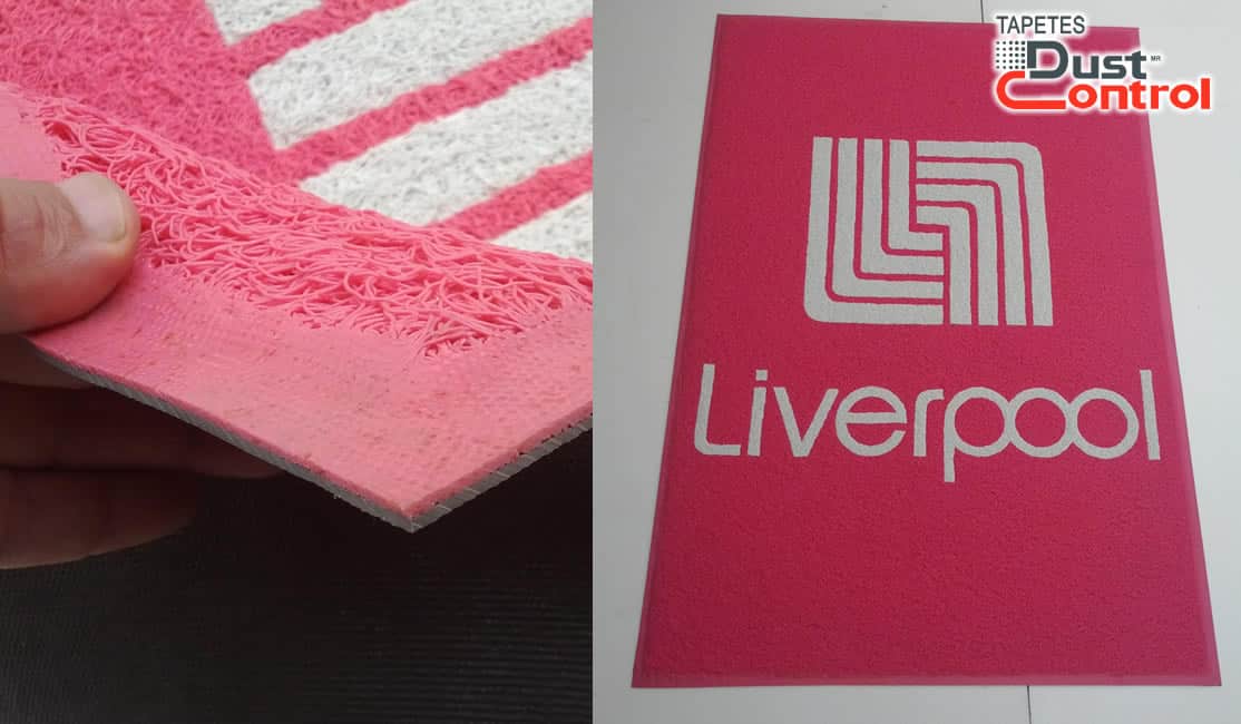 Tapete tejido de PVC spaguetti (spaghetti) Dust Control 1