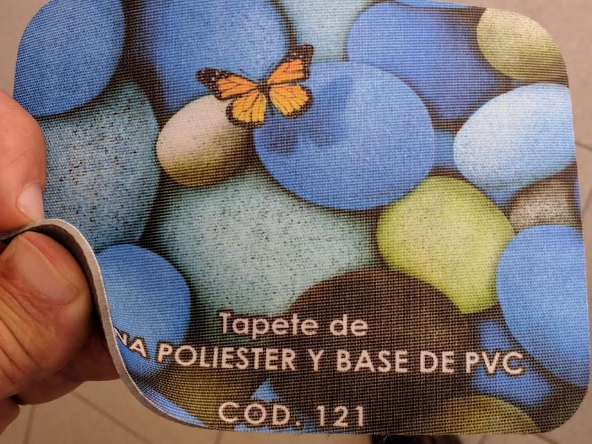Tapetes publicitarios textil con base de PVC Dust Control 1