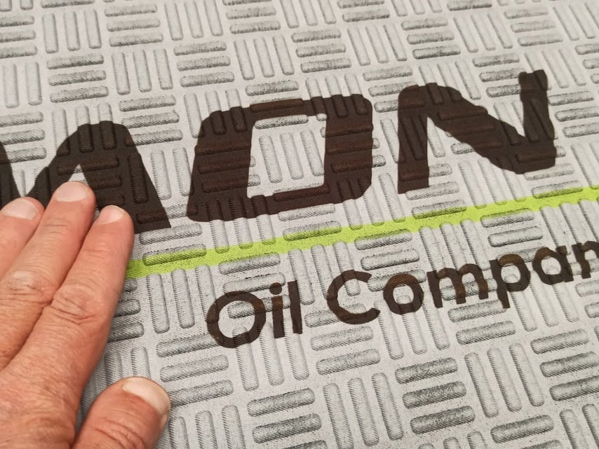 Tapetes para campañas publicitarias de oblongos con base de hule Dust Control 2