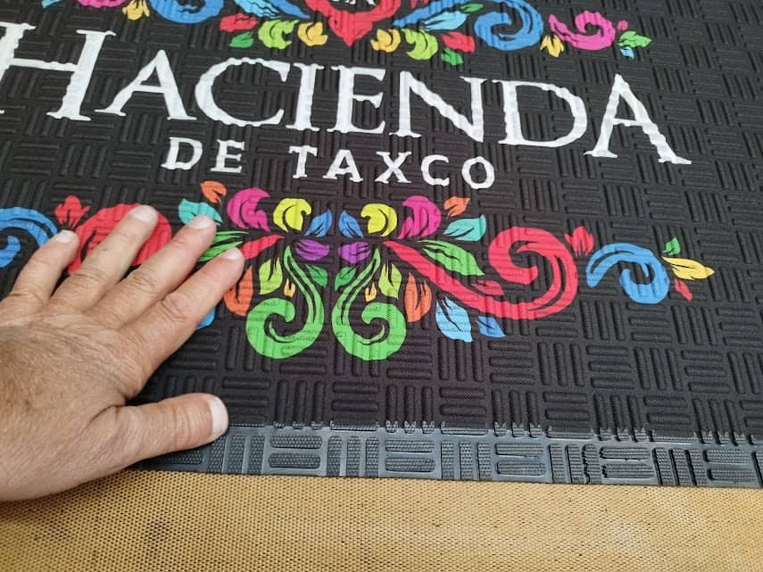 Tapetes para campañas publicitarias de oblongos con base de hule Dust Control 3