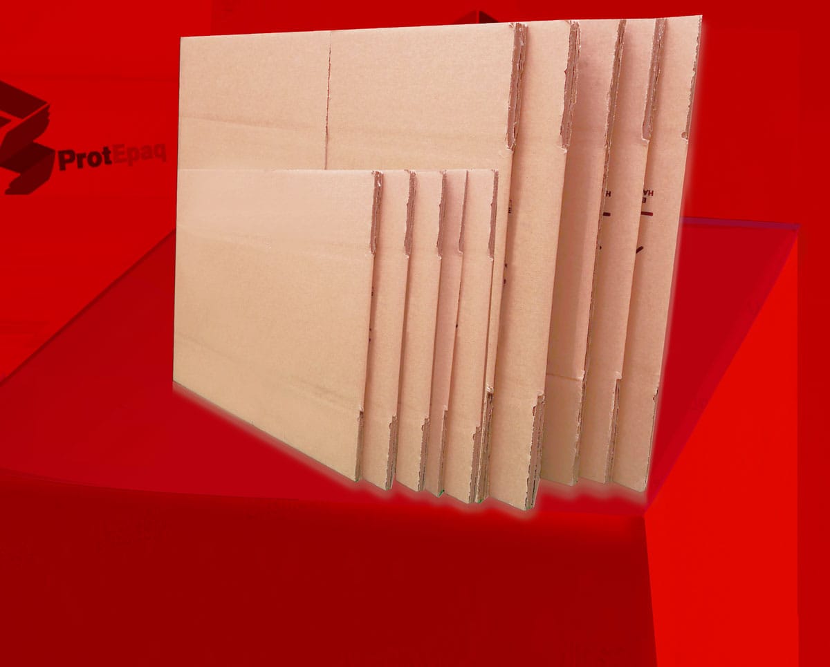 Cajas de cartón corrugado sencillo