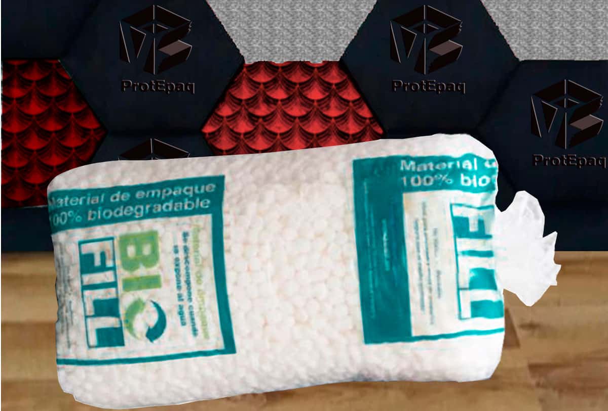 Cacahuate biodegradable para empaque amigable con el medio ambiente