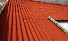 Impermeabilizacion con acrilico terracota y tela de poliester en CDMX