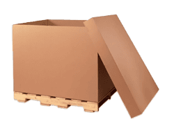 Cajas de carton gaylord con tarima
