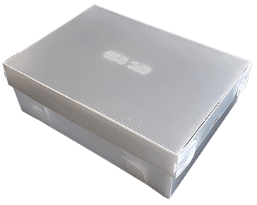 Cajas plasticas con tapa separada en polipropileno 2 mm Propicor Industrial