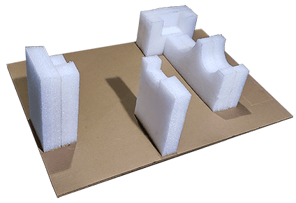 Cajas de carton con inserto con localizadores en espuma