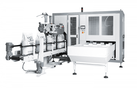 bagging machine for open-mouth bags