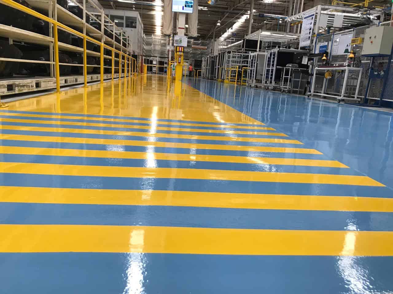 Pisos epóxicos industriales para plantas y almacenes Pisos Durables 2