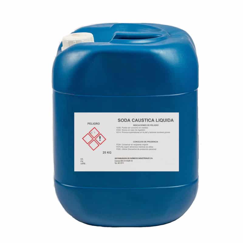 Sosa caustica liquida al 50% Hidroxido de Sodio