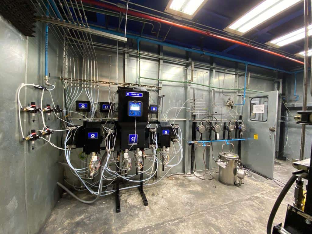 Equipos de dosificación, airless, equipos de aplicación y electrostática.