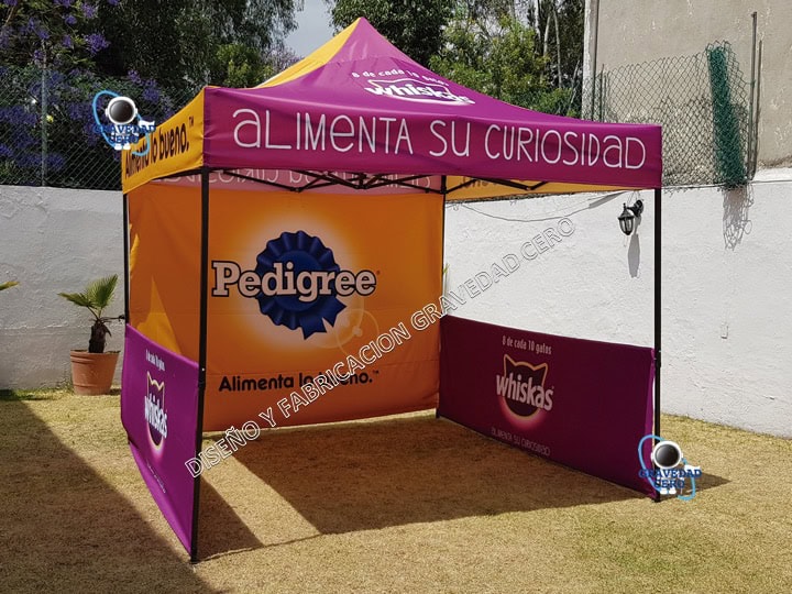 Carpas publicitarias en lona impresa