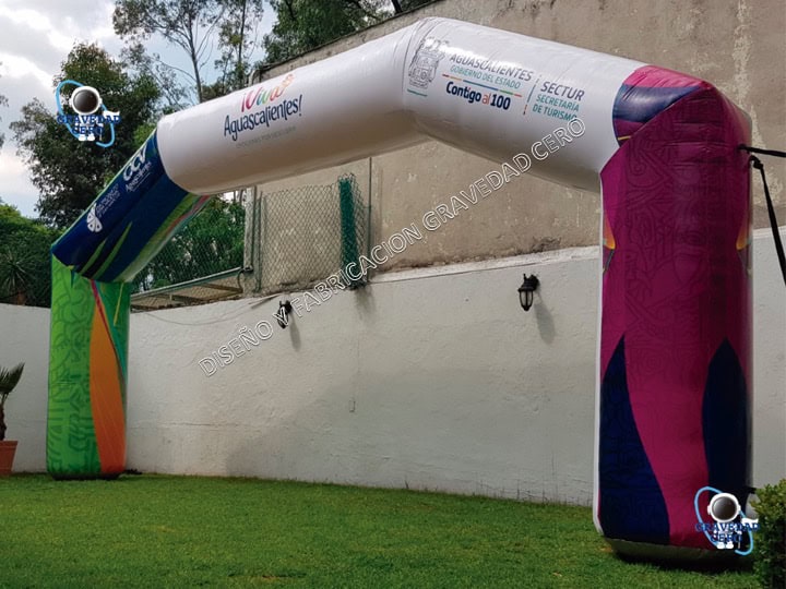 Arco inflable en tela sublimada