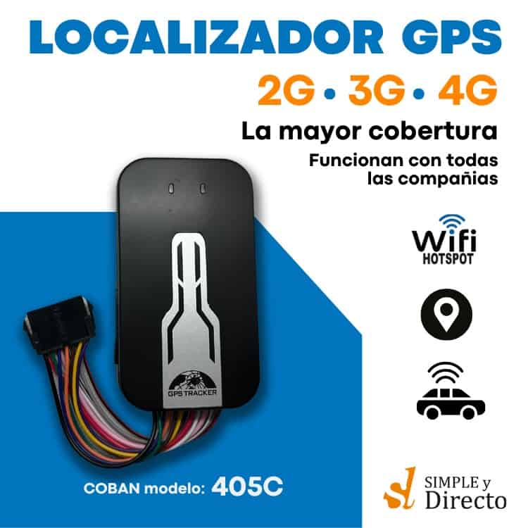 Localizador GPS tripe banda 2G 3G 4G