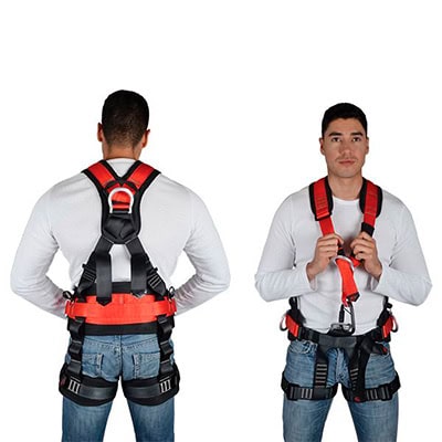 Arneses de 1 y 3 argollas para seguridad industrial Scarab 1